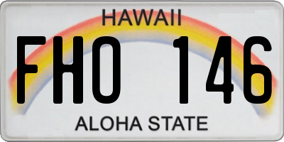 HI license plate FHO146