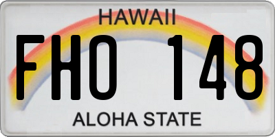 HI license plate FHO148