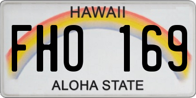 HI license plate FHO169