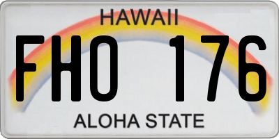 HI license plate FHO176