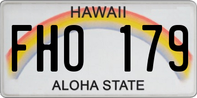 HI license plate FHO179