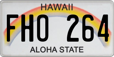 HI license plate FHO264
