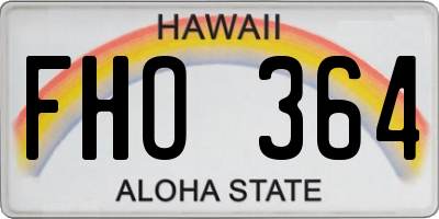 HI license plate FHO364