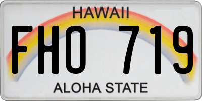 HI license plate FHO719