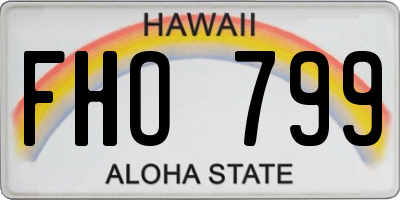 HI license plate FHO799