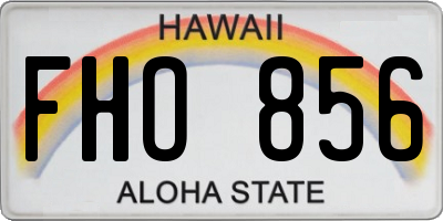 HI license plate FHO856