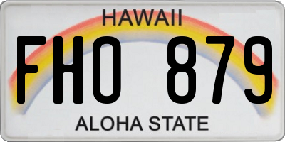 HI license plate FHO879