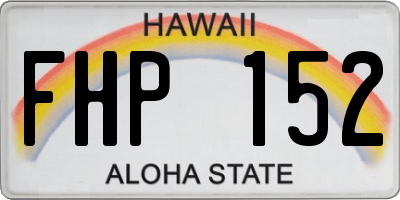 HI license plate FHP152