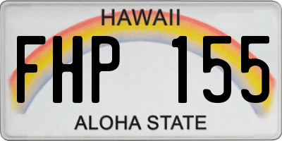 HI license plate FHP155