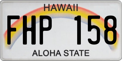 HI license plate FHP158