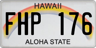 HI license plate FHP176