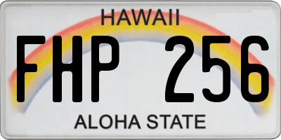 HI license plate FHP256