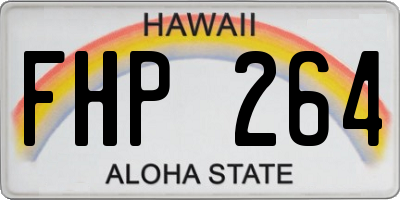 HI license plate FHP264