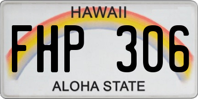 HI license plate FHP306