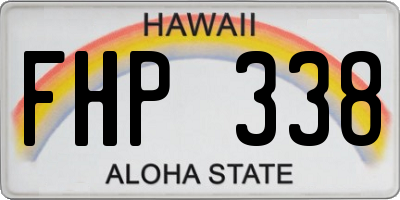 HI license plate FHP338