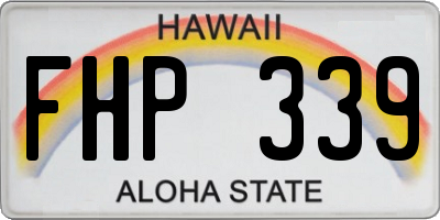 HI license plate FHP339