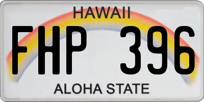 HI license plate FHP396
