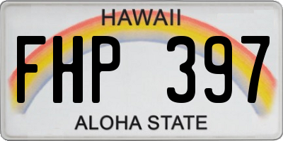HI license plate FHP397