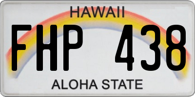 HI license plate FHP438
