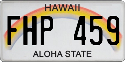 HI license plate FHP459