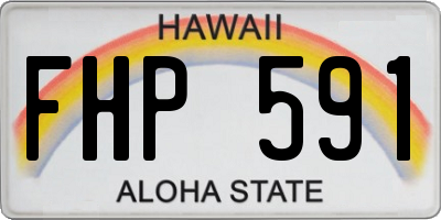 HI license plate FHP591