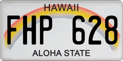 HI license plate FHP628