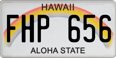 HI license plate FHP656