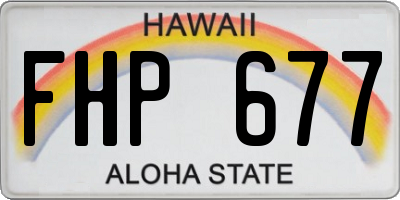 HI license plate FHP677