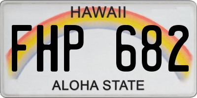 HI license plate FHP682