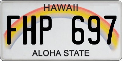 HI license plate FHP697