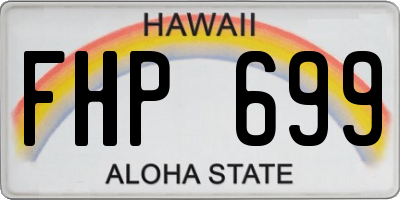 HI license plate FHP699