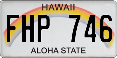 HI license plate FHP746