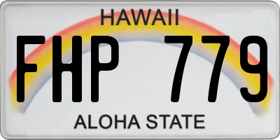 HI license plate FHP779
