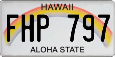 HI license plate FHP797