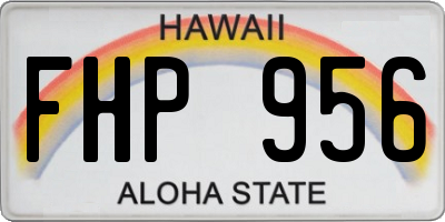HI license plate FHP956