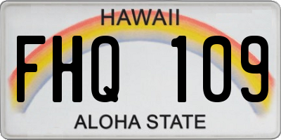 HI license plate FHQ109