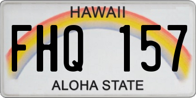 HI license plate FHQ157