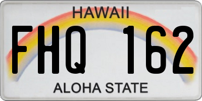 HI license plate FHQ162