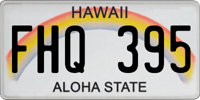 HI license plate FHQ395