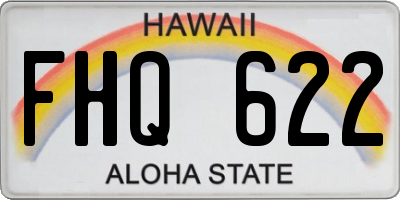 HI license plate FHQ622