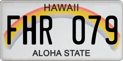 HI license plate FHR079