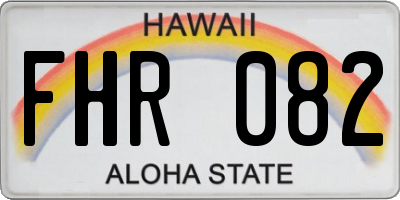 HI license plate FHR082