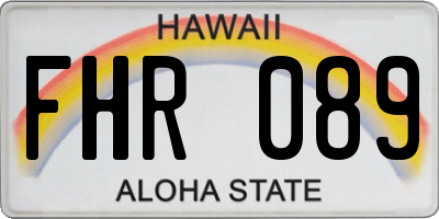 HI license plate FHR089
