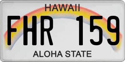 HI license plate FHR159