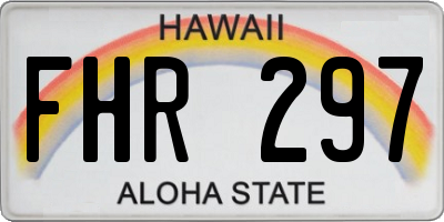 HI license plate FHR297