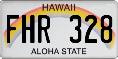 HI license plate FHR328