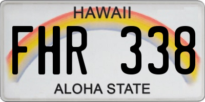 HI license plate FHR338