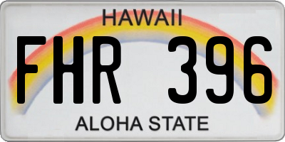 HI license plate FHR396
