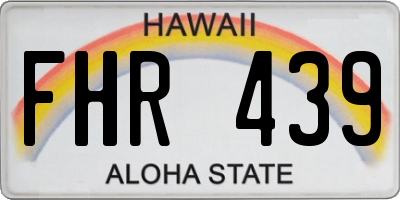 HI license plate FHR439