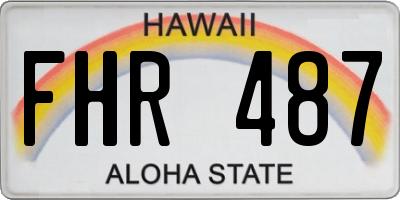 HI license plate FHR487